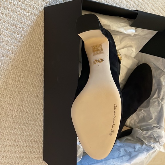 BNIB Dolce & Gabbana black suede ankle boot size 41 - Picture 3 of 8